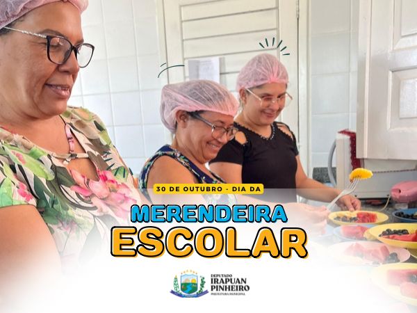 Hoje é o dia de homenagear quem cuida com tanto zelo da alimentação dos nossos estudantes.